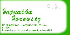 hajnalka horowitz business card